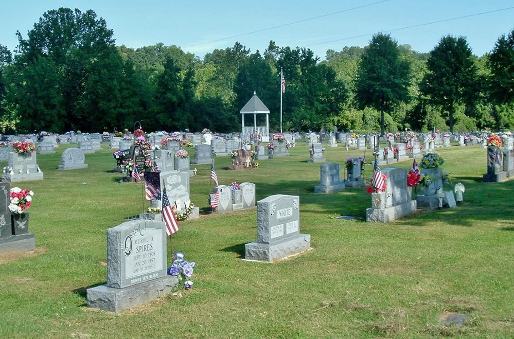 View of Gravel Hill Cemetery, Cheshire, Ohio