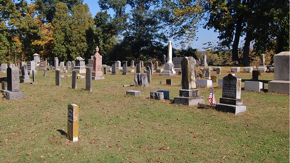 View of Gravel Hill Cemetery
