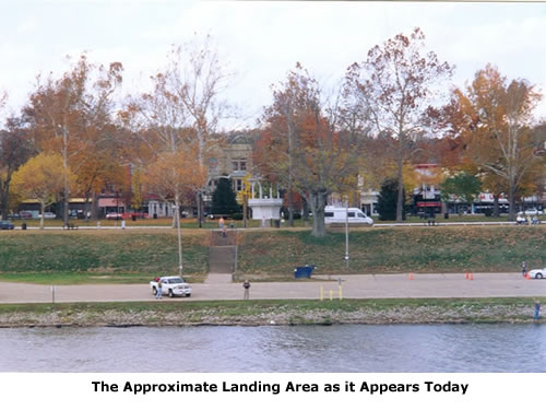 Approximate landing are as it appears today