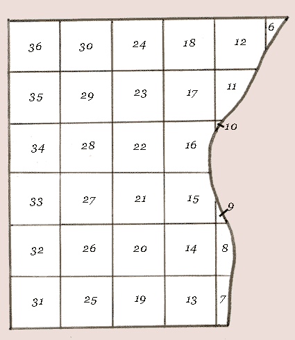 Addison Township section map