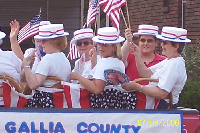 Gallia County OGS Chapter in Independence Day Parade