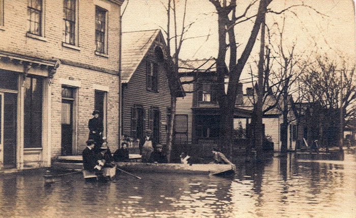 Flooded street scenes