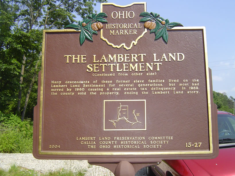 Lambert Land Settlement Historical Marker