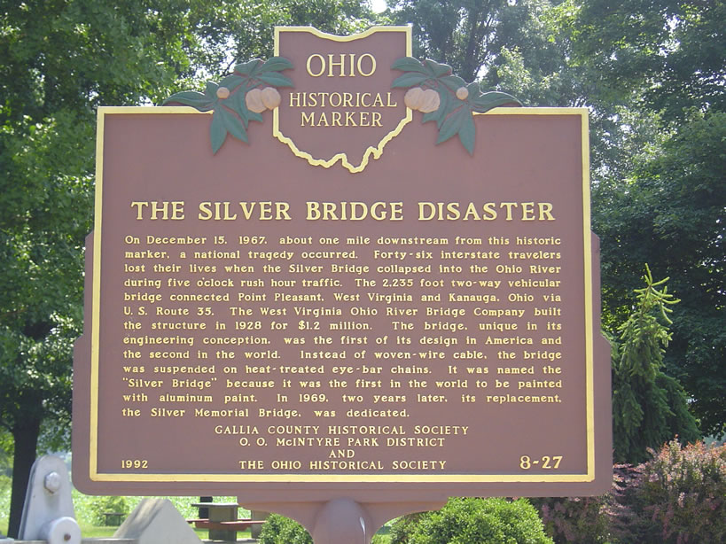 Silver Bridge Historical Marker